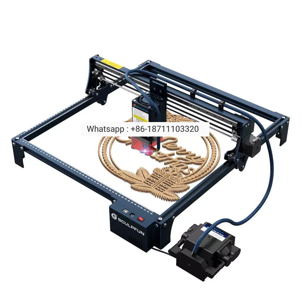 

S30 10W Replaceable Protective Lens Laser Engraver Automatically Controlled Air Assist System Engraving Machine