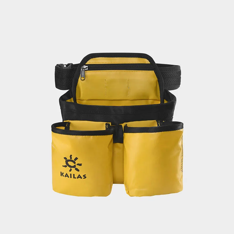 KAILAS 클라이밍 루트 세터 백 포켓이 있는 조절 가능한 허리 벨트 PVC EF402S