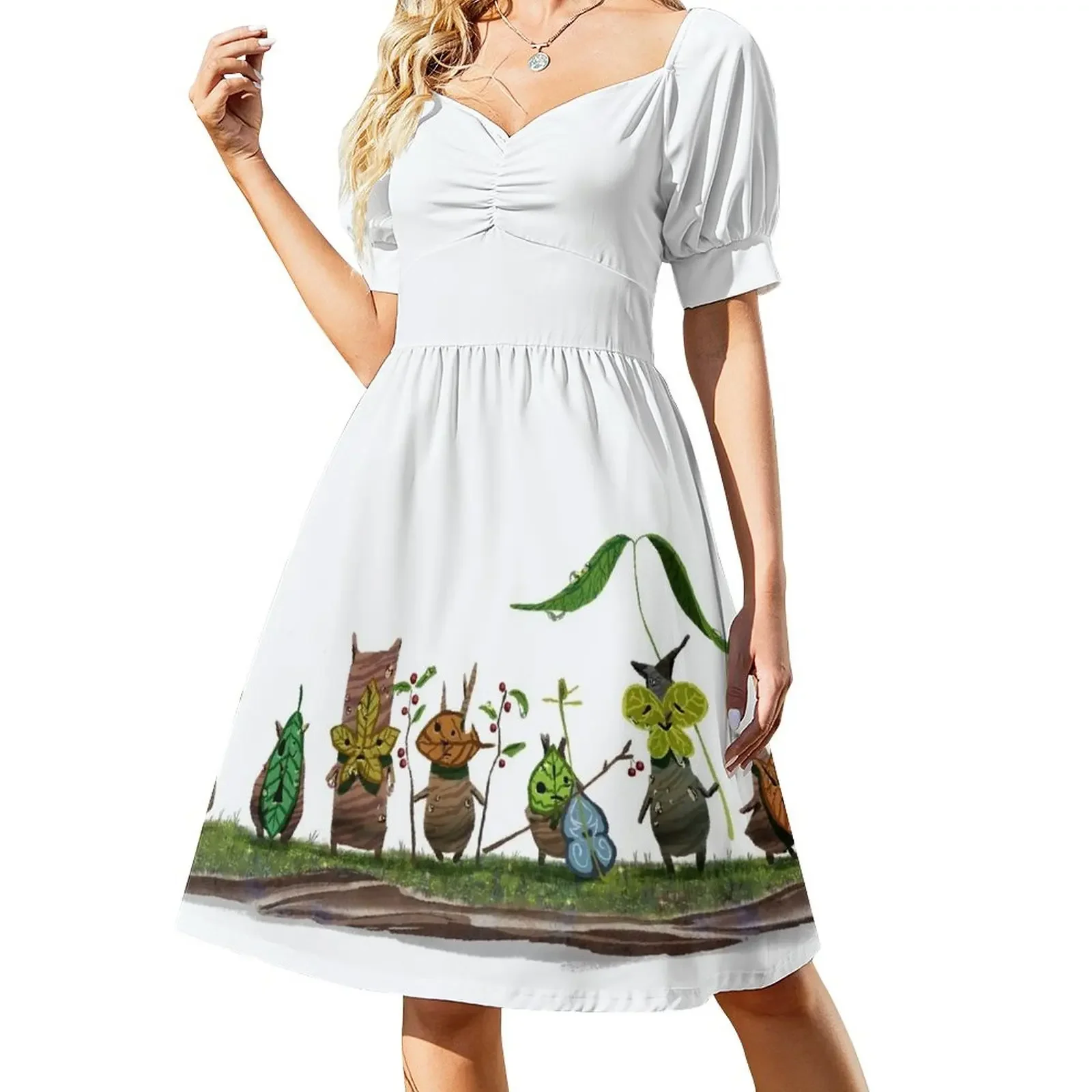 

plant spirits Sleeveless Dress Women's skirt dress korean style
