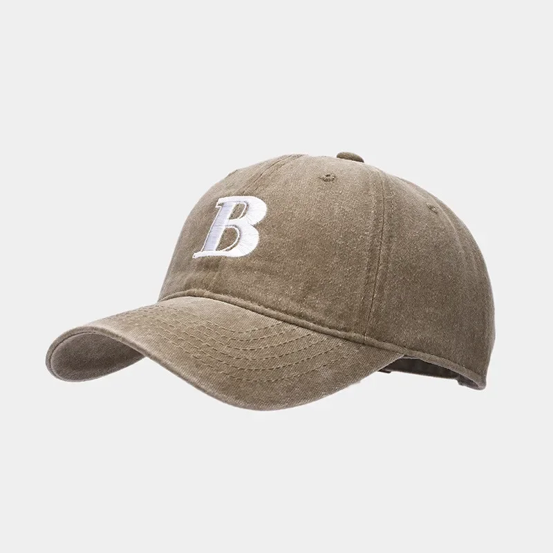 Cotton Letter B  Embroidery Casquette Baseball Cap Adjustable Outdoor Snapback Hats for Men and Women 20 4
