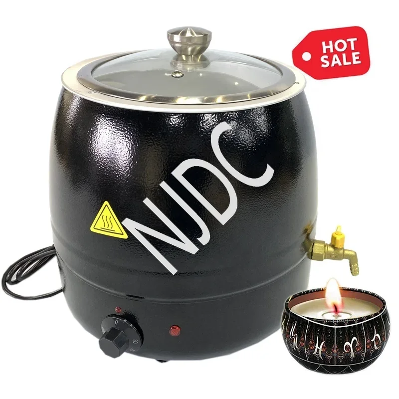 

Black Color Large Size Stainless Steel Candle Making Kit Machine Electric Melting Candle Wax Melter
