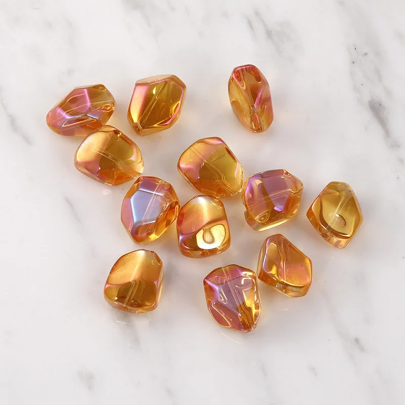 10pcs/lot Colorful Irregular Shape Czech Crystal Glass Beads For handmade Bracelet Necklace Accessories Fashion Jewelry Making