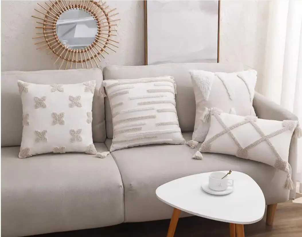 

Богемный стиль, бархатная наволочка для дивана из ягненка