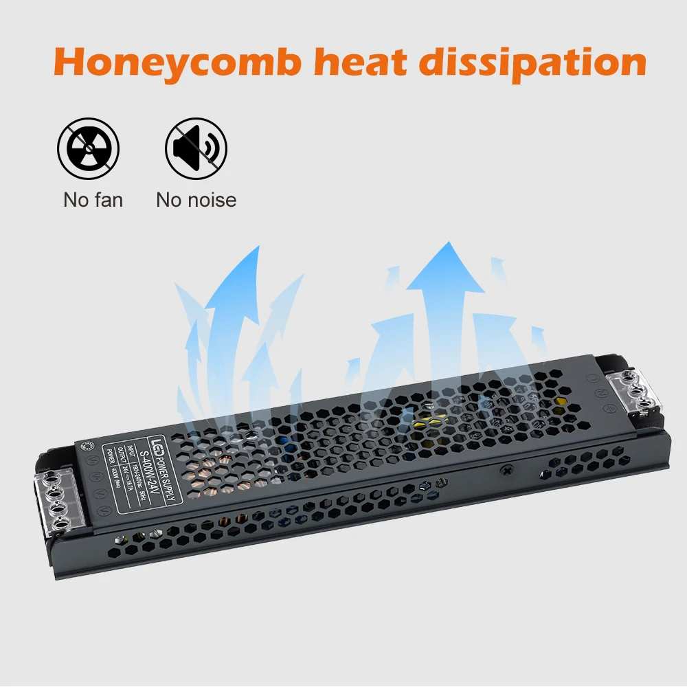 หม้อแปลงไฟ LED 12V 24V ไดรเวอร์ LED แหล่งจ่ายไฟ 60W 100W 200W 300W 400W 220V เป็น 12 24 โวลต์ สำหรับไฟ LED Strip 1