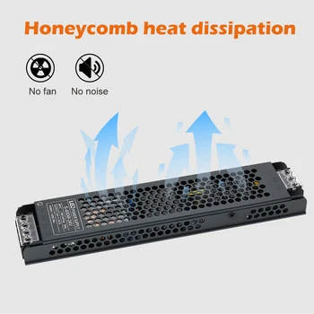 หม้อแปลงไฟ LED 12V 24V ไดรเวอร์ LED แหล่งจ่ายไฟ 60W 100W 200W 300W 400W 220V เป็น 12 24 โวลต์ สำหรับไฟ LED Strip 1