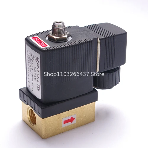 

Baode 6014 C1.5mm 2-position 3-way direct acting (length 32 * width 46) pneumatic air compressor solenoid valve