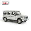 Maisto 1:24 2019 Mercedes-Benz G-Class G500 Silver Grey Static Die Cast Vehicles Collectible Model Car Toys 1