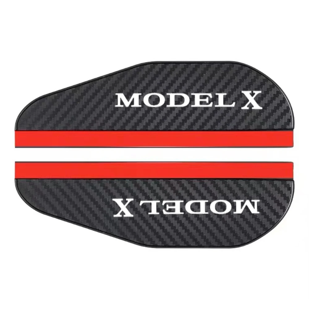 2Pcs Carbon Fiber Car Rearview Mirror Eyebrow Rain Cover For Tesla Model 3 Model S Y X P100D Rainproof Accessories