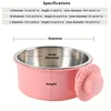 Hanging Dog Bowl Removable Stainless Steel Dog Food Bowl Water Bowl 2 In 1 Liftable Pet Cage Feeder Basin Pet Supplies 6