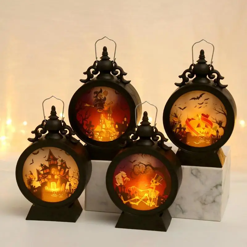 

Vintage Lanterns Halloween Lights Camping Lantern With Handle Design Home Power Indoor Outdoor Emergency Camping Led Lantern