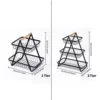 2/3 tier fruit storage basket vegetable basket countertop storage rack Spice snack storage box Suitable for kitchen bathroom 3