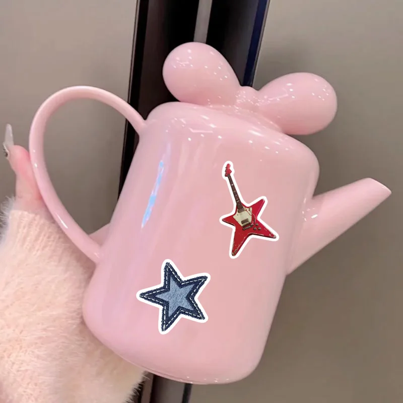 50개 빈티지 Y2K 스타일 시리즈 스티커, 휴대폰 케이스, 노트북, 물병, 스케이트보드 장 방수 스티커