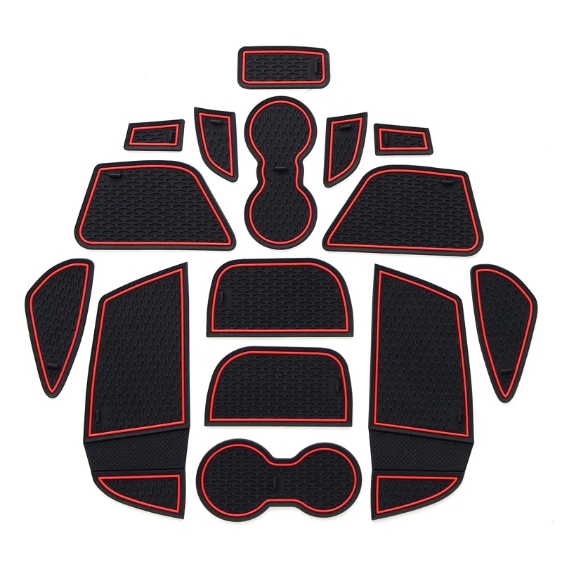 

Anti-Slip Gate Slot Mat For Ford Focus 3 MK3 2011 - 2014 Non-Slip Door Groove Pad Rubber Coaster Auto Interior Accessories