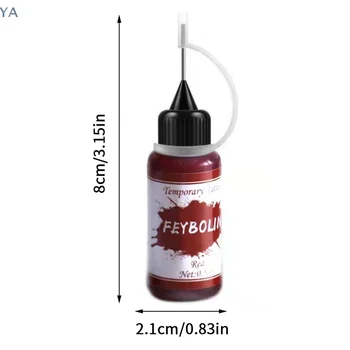 Tatuaggio Temporaneo Indiano all'Henné, Inchiostro per Body Art, Pigmento Semipermanente per Trucco Senza Dolore, Forniture di Bellezza per Sopracciglia ed Eyeliner