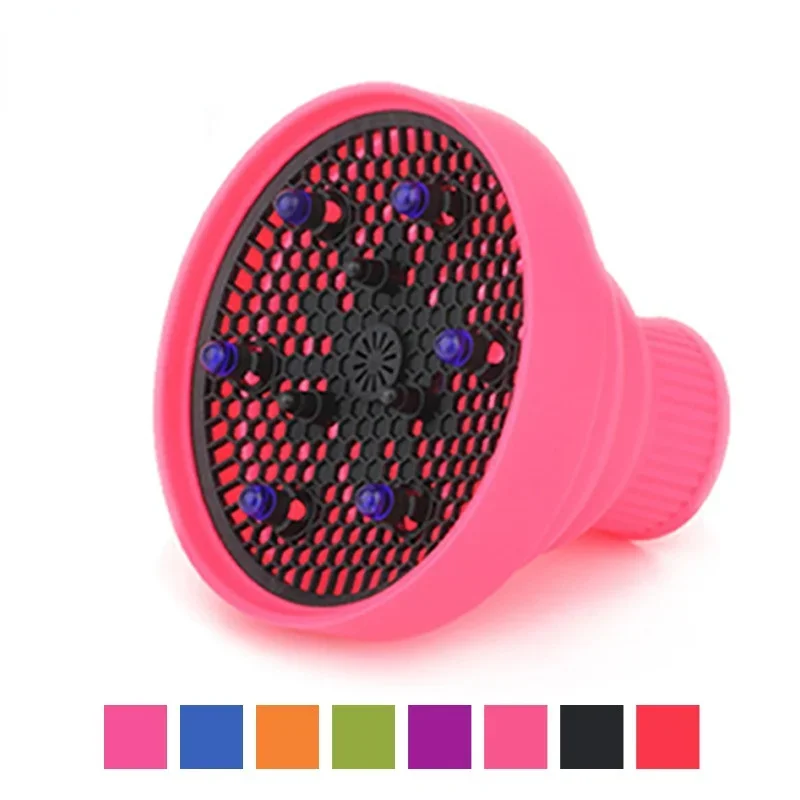 

Hairdryer Diffuser Cover High Temperature Resistant Silica Gel Collapsible Hairdryer Accessories Hairdressing Salon Tools