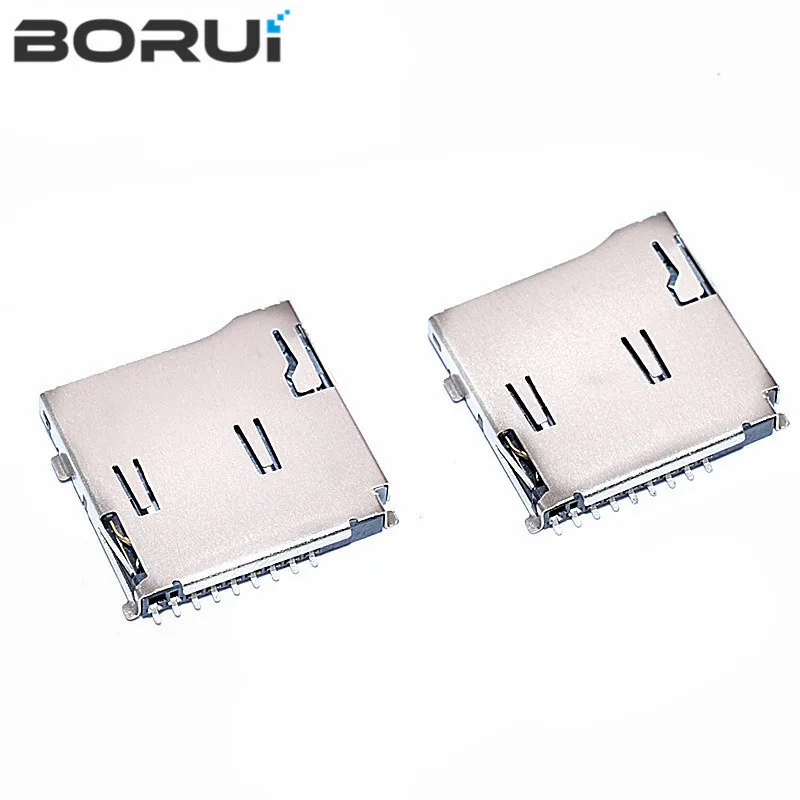 Push-Push Type TF Micro SD Card Socket Adapter Automatic PCB Connector 10PCS micro sd card connector