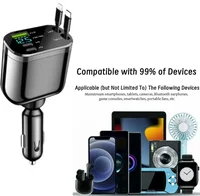 Ultra Fast Charging Five in One USB Car Phone Charger with Intelligent Digital Display and Dual PD Ports for Voltage Display - Image 5