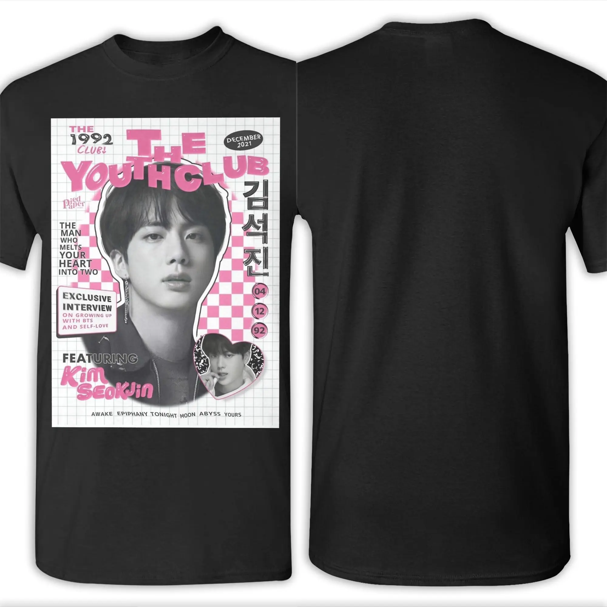 Men Women Printed Jin Run seokjin EP Tour 2025 concert kpop