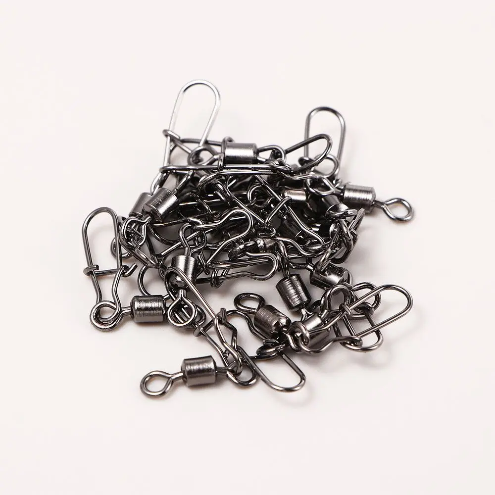 

Pins Fishing Tackle Fishhook Pin Snap Swivel Connector Swivels Interlock Pin Snap Fishing Rolling Connector Fishing Connector
