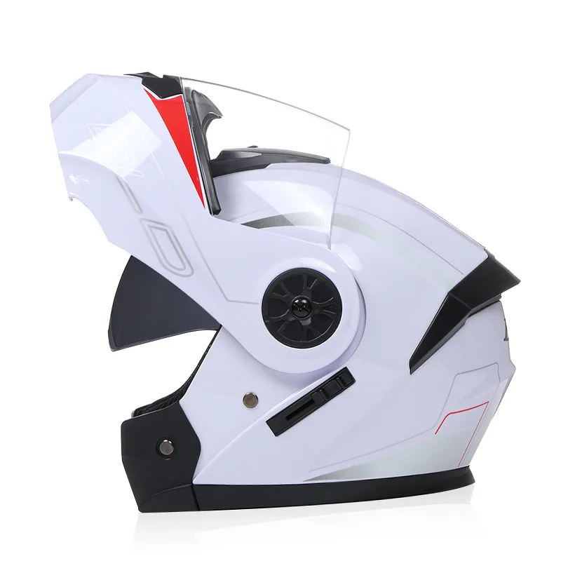 

Personalised Motorcycle Modular Flip Up Helmet Men Women Safety Downhill Motocross Racing Full Face Casco Moto DOT Approved ECE