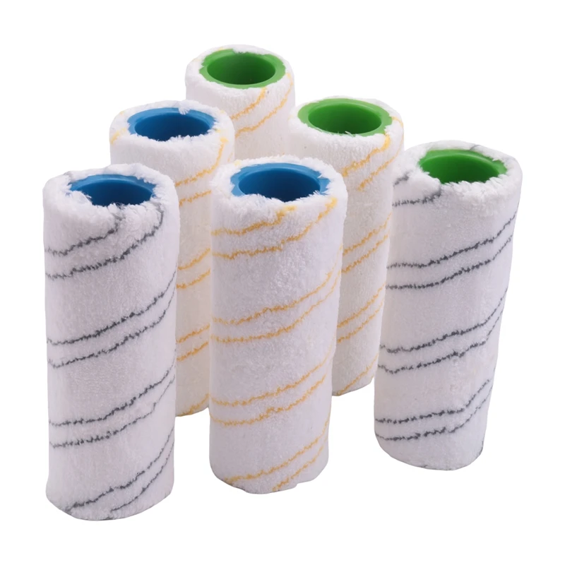 

Hard Floor Sweeper Cleaner Roller Brush Main Brush For KARCHER FC3 FC5 Cordless Vacuum,3 Pair(2 Colors)