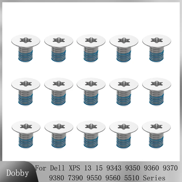 Vis pour boîtier inférieur d'ordinateur portable, 10 à 200 pièces, pour Dell XPS 13 15 9343 9350 9360 9370 9380 7390 9550 9560 5510, accessoires pour ordinateur portable 1