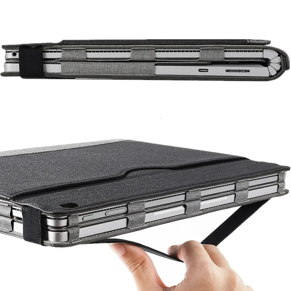 Portátil para Microsoft Surface Book 15 Case Sleeve Capa de Manga Portátil Destacável Suporte Proteger Escudo para Livro de Superfície 13.5 Case do - Imagem 2