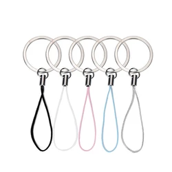 10 - Pack Detachable Nylon Lanyards with Metal Keyrings for DIY Projects and Everyday Essentials (Mix)