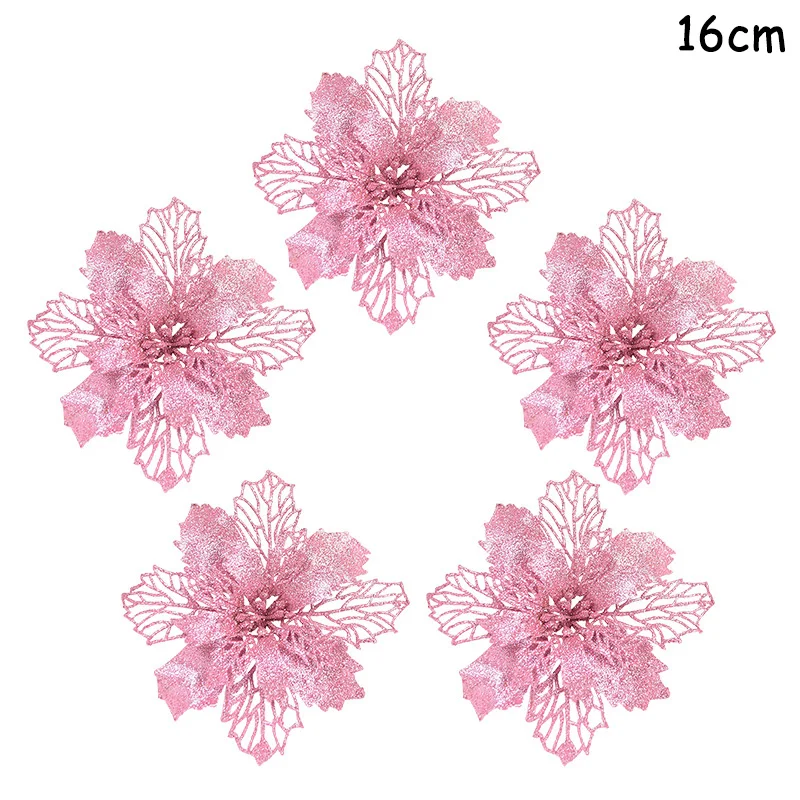 5pcs pink flower