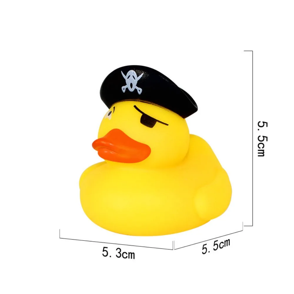 Toddler Baby Play Water Toys Little Yellow Duck Bath Toy Squeeze Sound Rubber Ducky Toys Kids Swimming Funny Toys 2