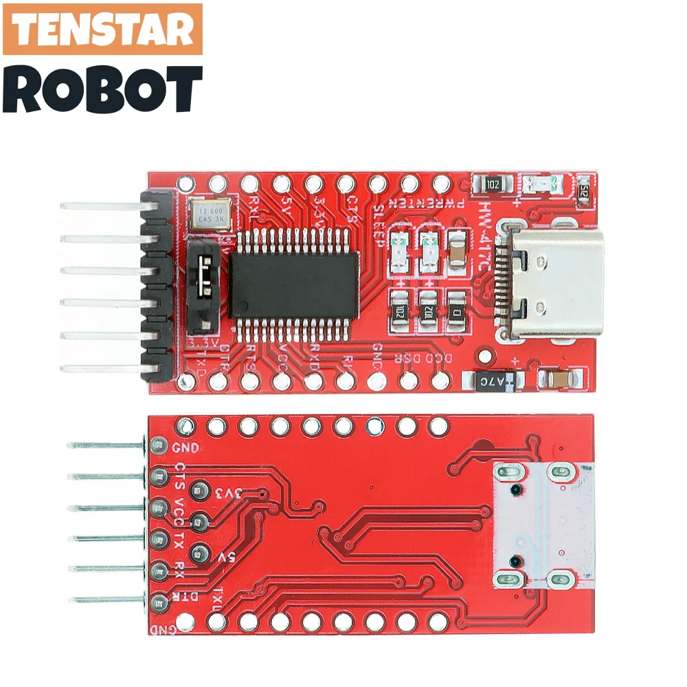2pcs FT232RL Type-C USB 3.3V 5.5V to TTL Serial Adapter Module FT232 USB TO TTL 232 For Pro Mini