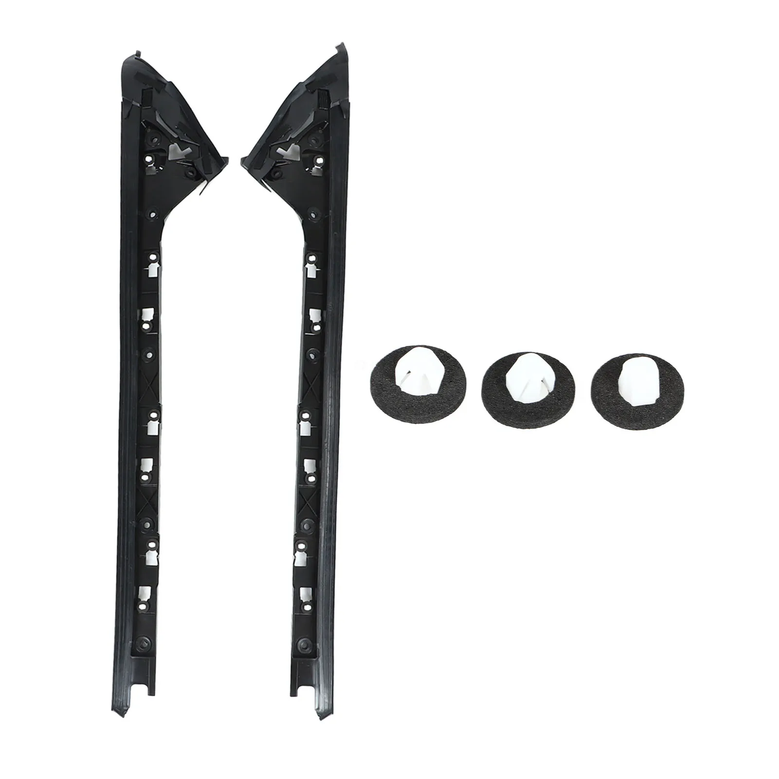 Front Windshield A Pillar Molding Trim Pair for Explorer 2011-2015 windshield molding trim