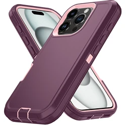Dustproof Armor Shockproof Defender Phone Case - Durable Hard PC+TPU Back Cover for iPhone 16 (10)