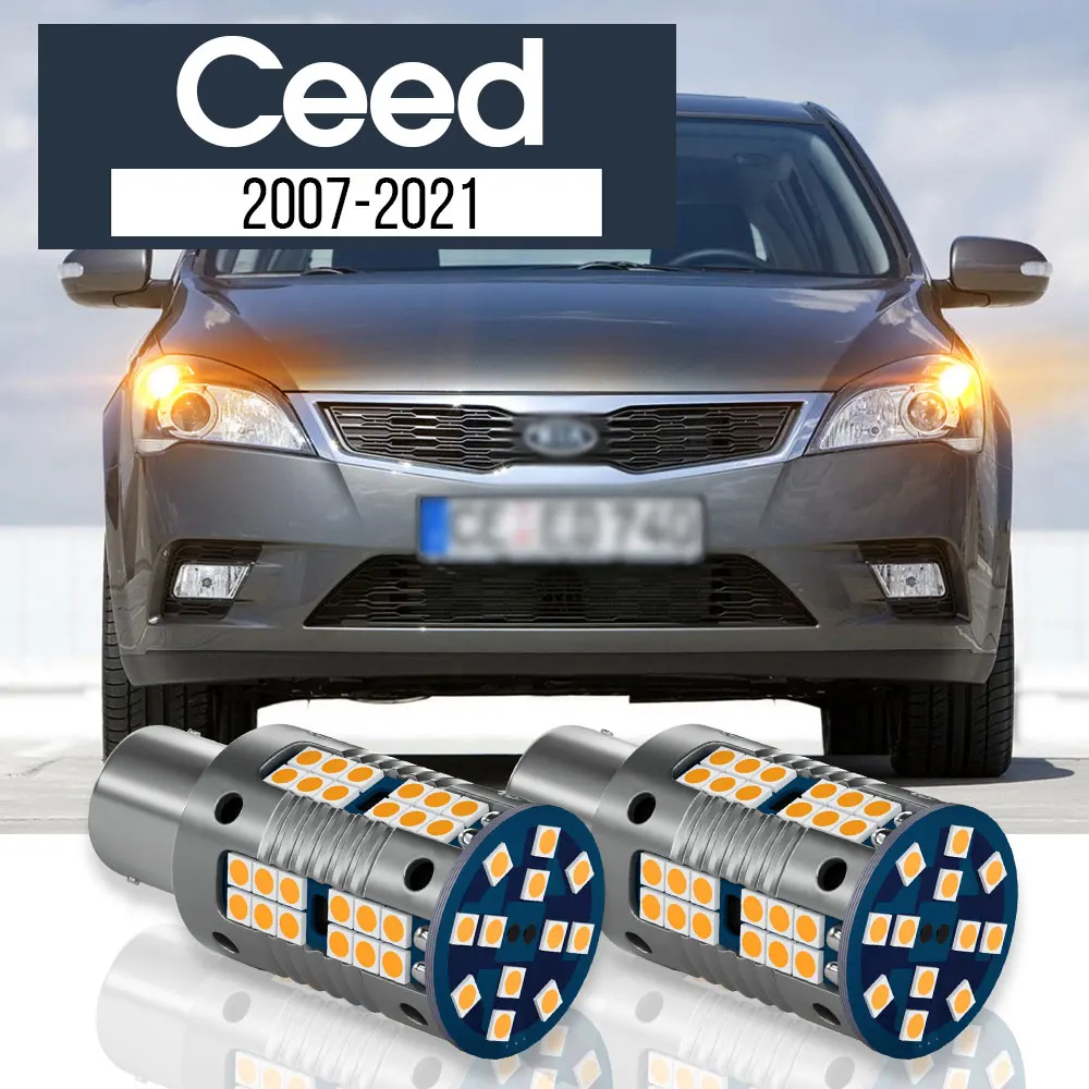 

2pcs LED Turn Signal Light Lamp Blub Canbus Accessories For Kia Ceed 2007-2021 2009 2010 2011 2012 2013 2014 2016 2017 2018 2019