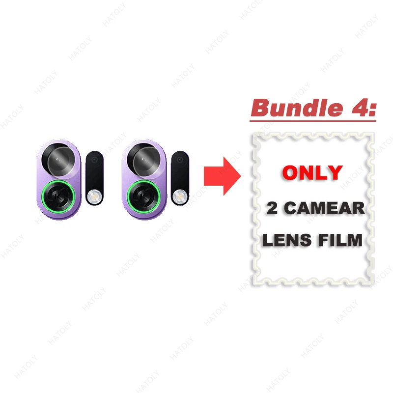 4-in-1 HD Clear Protective Glass & Lens Protector Set