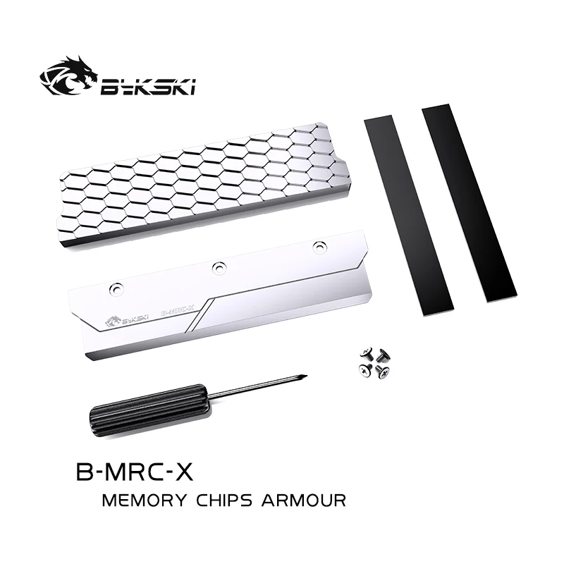 Bykski Completa de Metal Radiador Capa para Ddr5 Ram Dissipador Memória Clipe Prata para o Sistema de Dissipação Calor Armadura B-mrc-x - Imagem 2