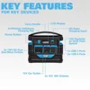 1000-Watt Portable Power Station 888 Wh Capacity with Wireless Charging Pads 888Wh Lithium-Ion Battery 4