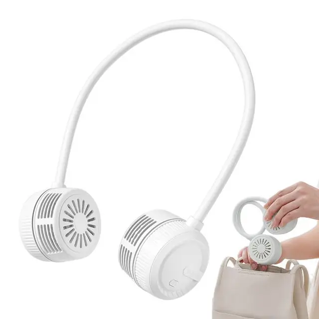 Nyaki Ventilátor Pengél Nélküli Személyi Hordható Ventilátorok 3 Sebességű Váltó Akkumulátorral Működtetett Személyes Férfiaknak Gyerekek Otthon