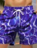 Men's Board Shorts Swim Shorts Swim Trunks Drawstring Color Block Graphic 3D Printed Quick Dry Short Casual Holiday Hawaiian 3