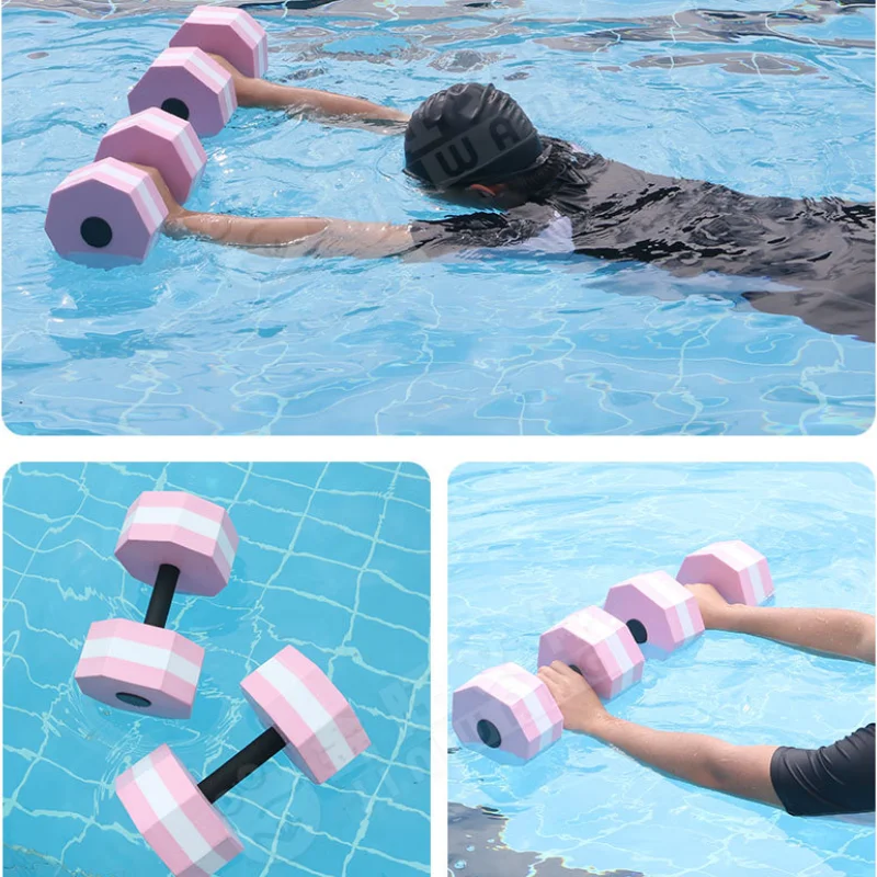 Foam Water Foating Dumbbell EVA Barbell Exercise Fitness Dumbbells Aerobics Training Aid Fitness Swimming Pool Float