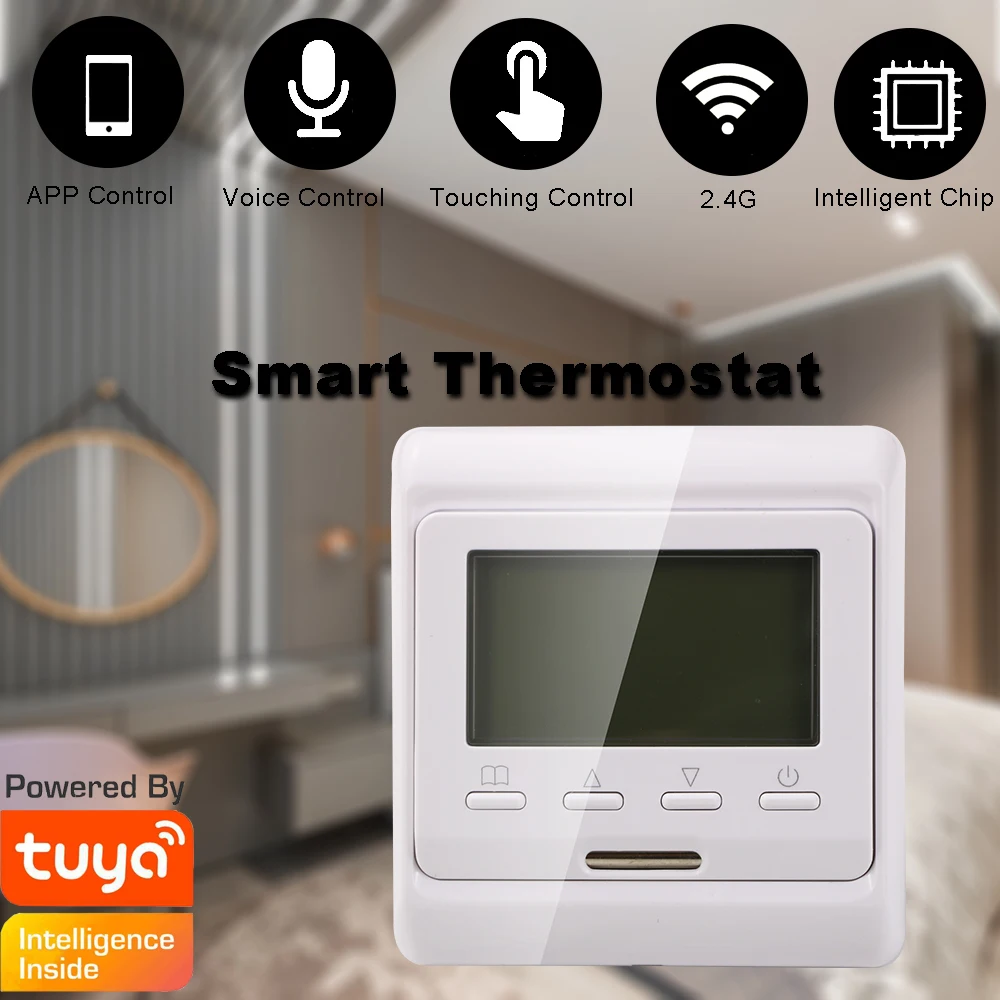 Electric Underfloor Heating Electric Thermostat Best price M6.716 220V Colorful LCD Screen Programmable Temperature Controller Electric Underfloor Heating Room Thermostat