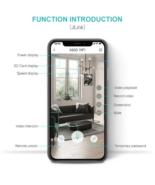 TUYA APP Digital Fingerprint 3D Face Recognition Lock with Camera Electric Digital Biometric Door Smart Lock 6