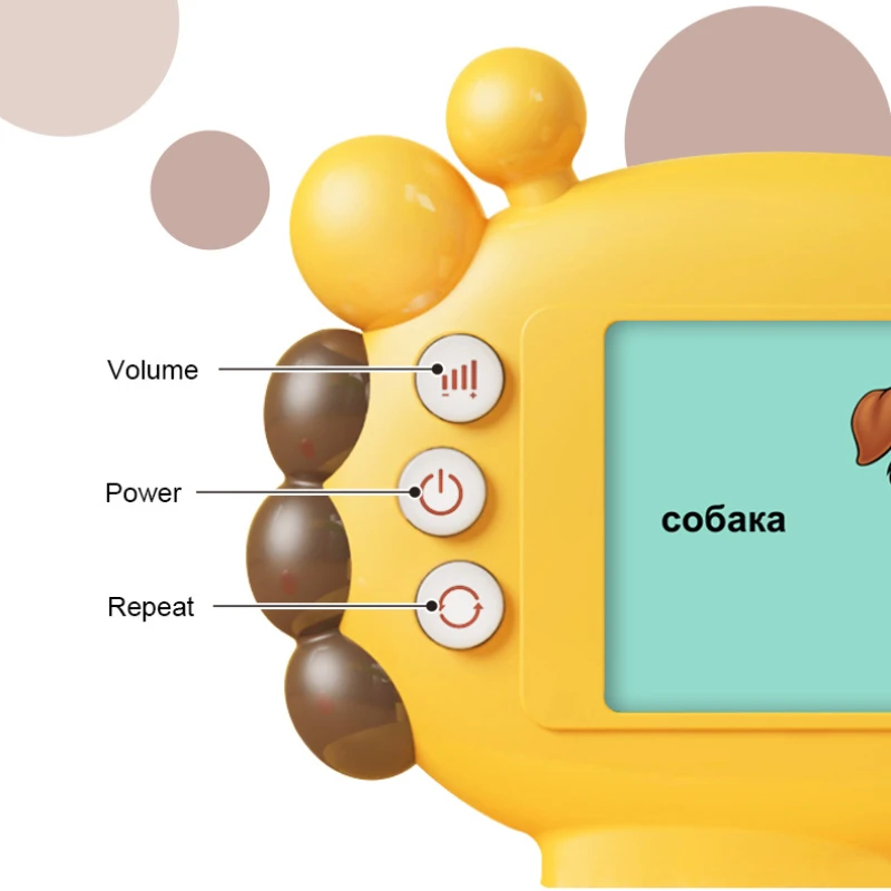 Kids Learn Russian/English Toys Early Intelligent Education Audio Electronic Book Flash Card Reading Machine Study Toys Book 5