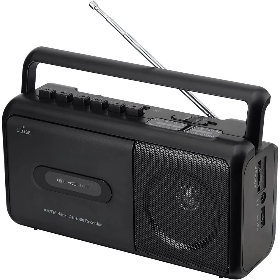 Portable Cassette Player Boombox with FM Radio