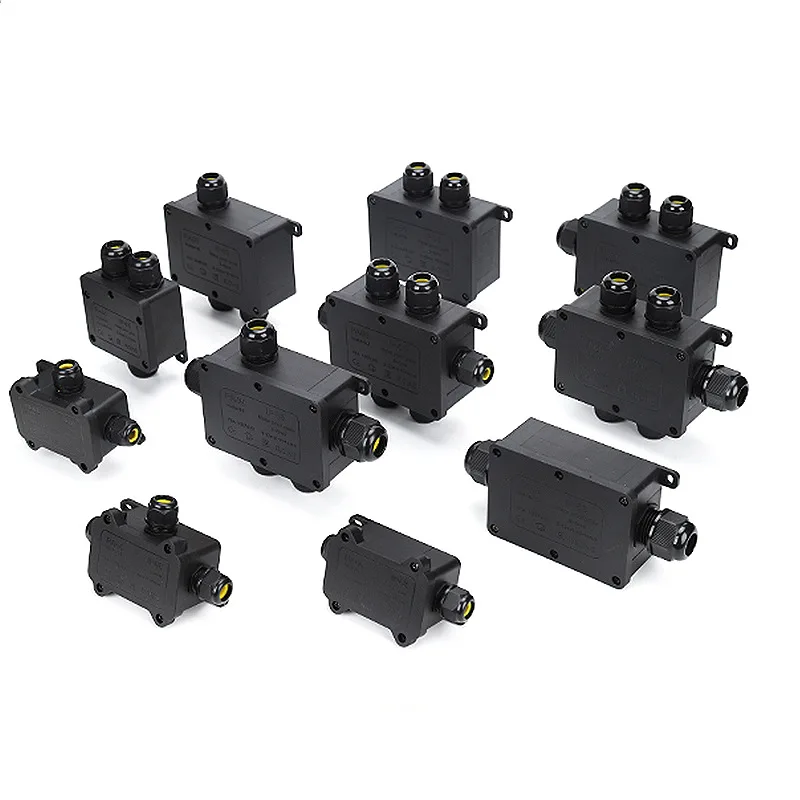 IP68 Outdoor Waterproof Junction Box 2-8 Way Mini Connector Box PC Plastic Terminal Designed For Buried Wires electrical junction box electrical box