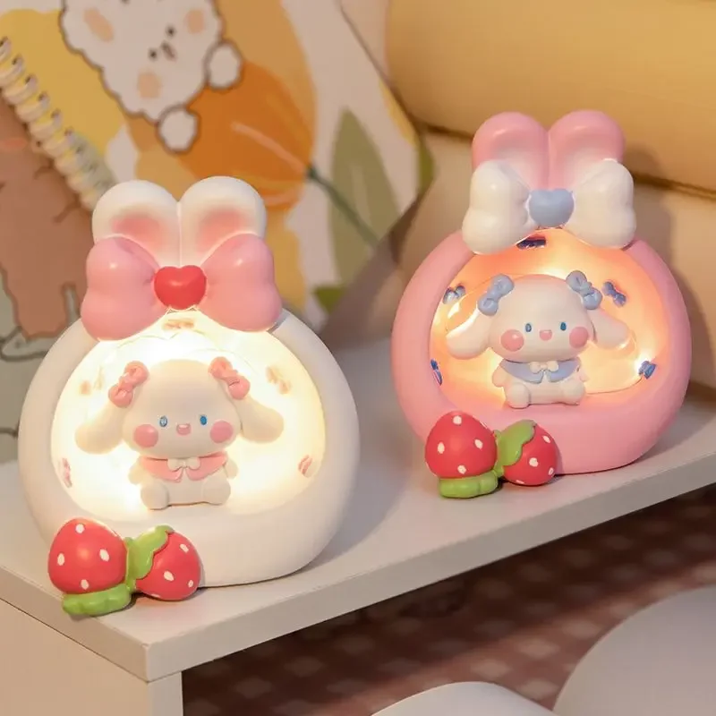 

New Sanrio Cinnamoroll anime peripheral girly heart night light living room bedroom desktop decoration surprise birthday gift