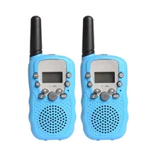 

Blue Children's walkie-talkie T-3 mini walkie-talkie UHF 462.550-467.7125MHz two-way radio 0.5W 22CH children's toy LCD monitor
