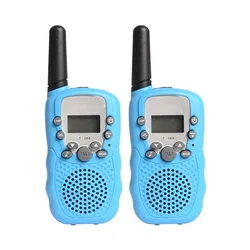 Mini walkie talkie bleu pour enfants T 3, 462.550 MHz 467.7125MHz, radio bidirectionnelle, 0.5W, 22ch, moniteur LCD, jouet pour enfants 