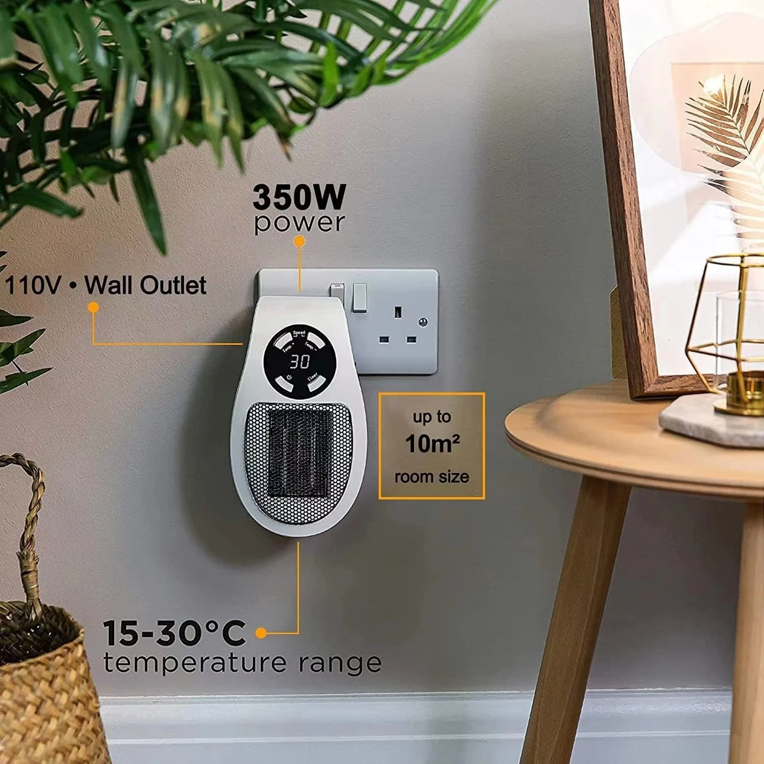 Heating Element Portable small heater wall mounted mini heater household appliances heating furnace remote control heater