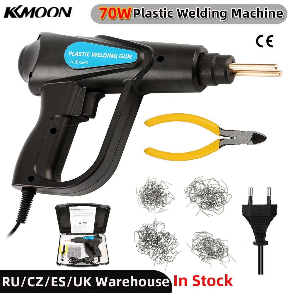 soldering irons & stations 70W Hot Stapler Plastic Welding Machine Car Bumper Repair Kit Plier 4 Wave Staples Welding Repairing Machine Welder Gun Repair electronics soldering kit